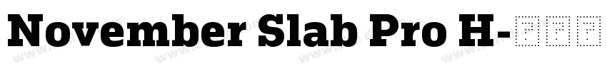 November Slab Pro H字体转换